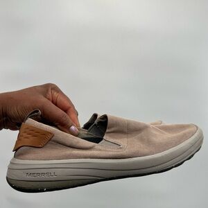 Merrell Gridway Moc Canvas Moon Men's shoes Size 8 slip on